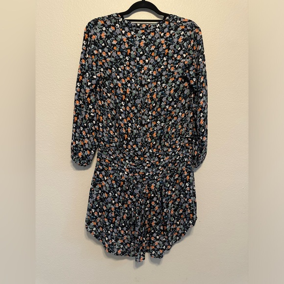 Veronica Beard 100% silk August pin tuck boho printed mini dress - Picture 12 of 12